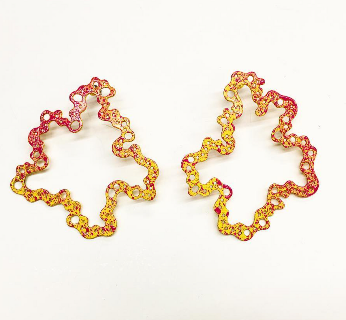 Pink & Yellow Earrings