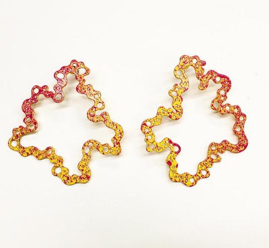 Pink & Yellow Earrings